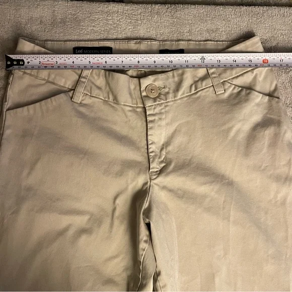 Lee Modern Series - Curvy Fit - Women's Cream Wide-Leg Jeans - Picture 3 of 8